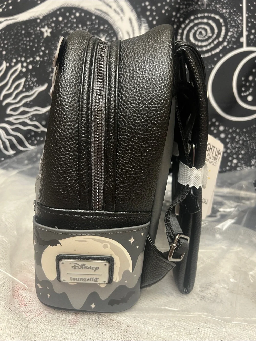 NWT! 2026 Disney Loungefly Mickey & Minnie Ghost Light-Up Glow Mini Backpack